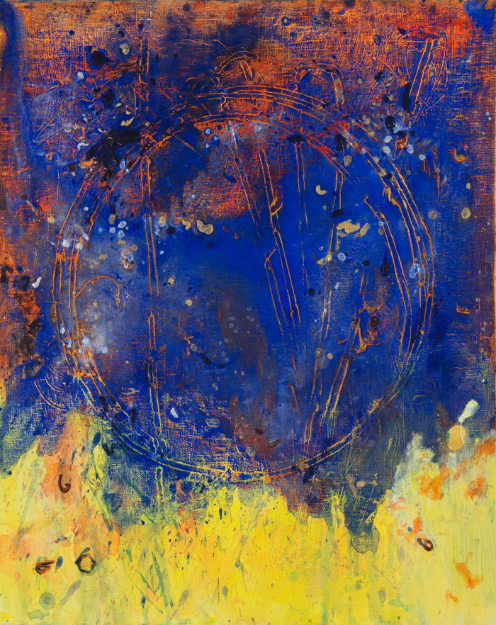 Lou Bermingham Painting Pan's Rising No. 1