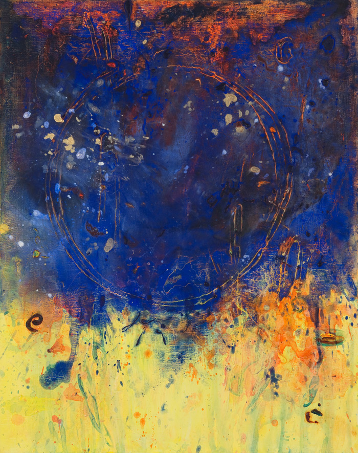Lou Bermingham Painting Pan's Rising No. 2